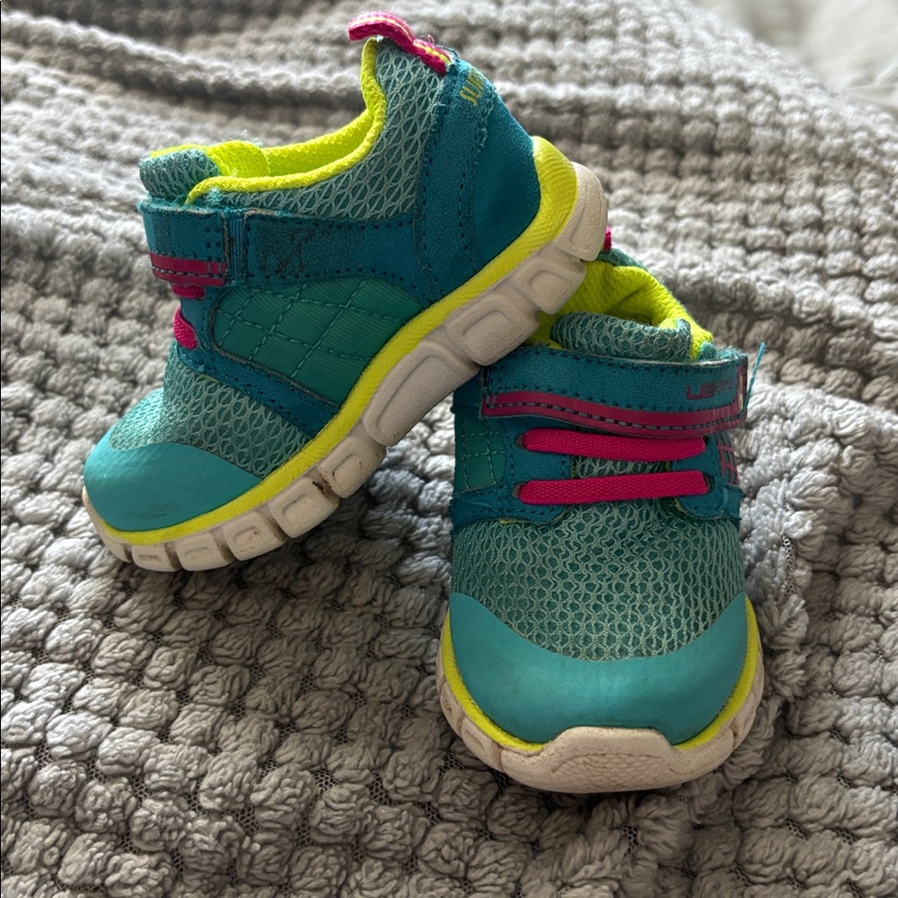 Stride Rite Kids Shoes - Teal and Pink